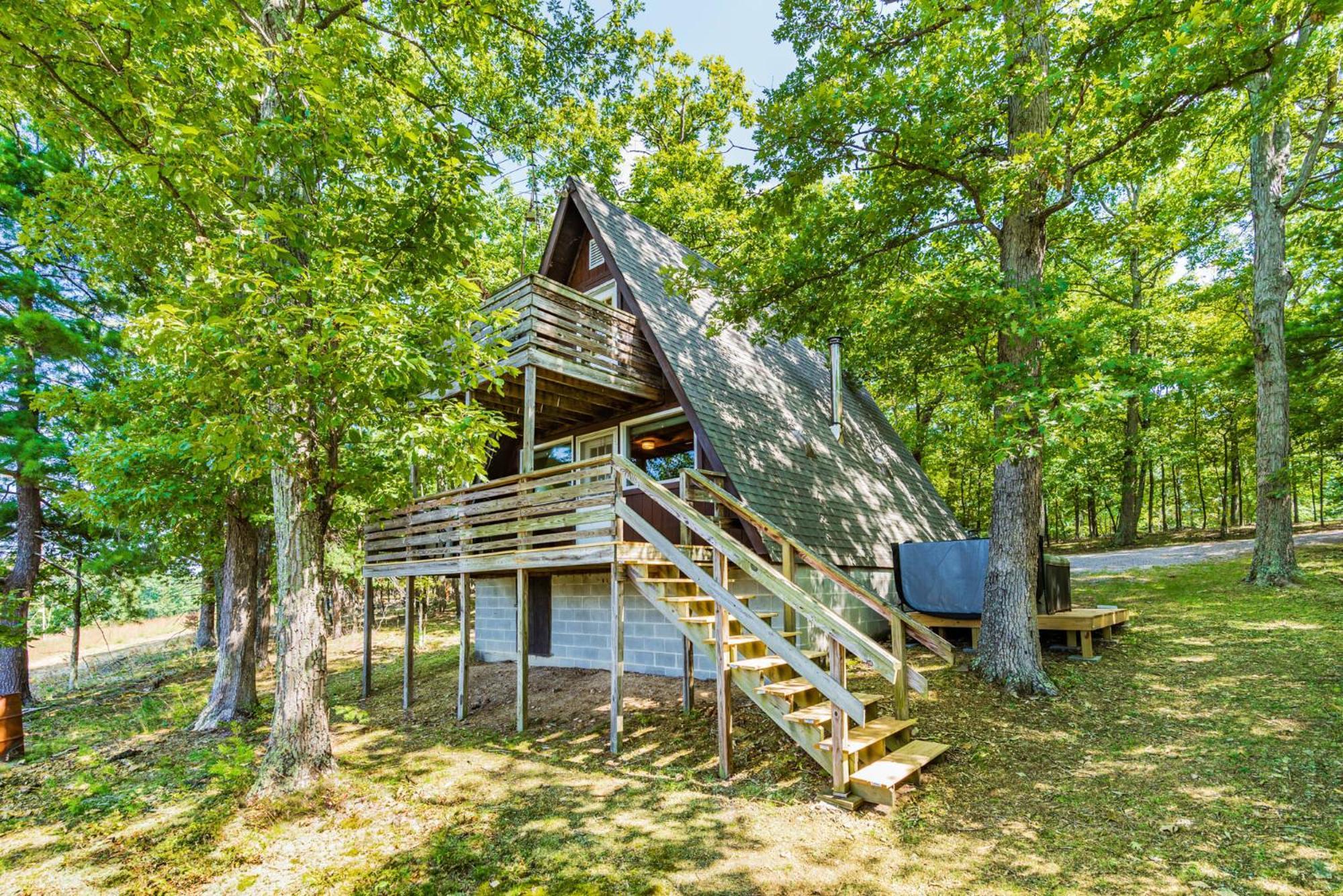 Great Views! A-Frame W Hot Tub, Grill & Fire Pit Villa Morton Grove ภายนอก รูปภาพ