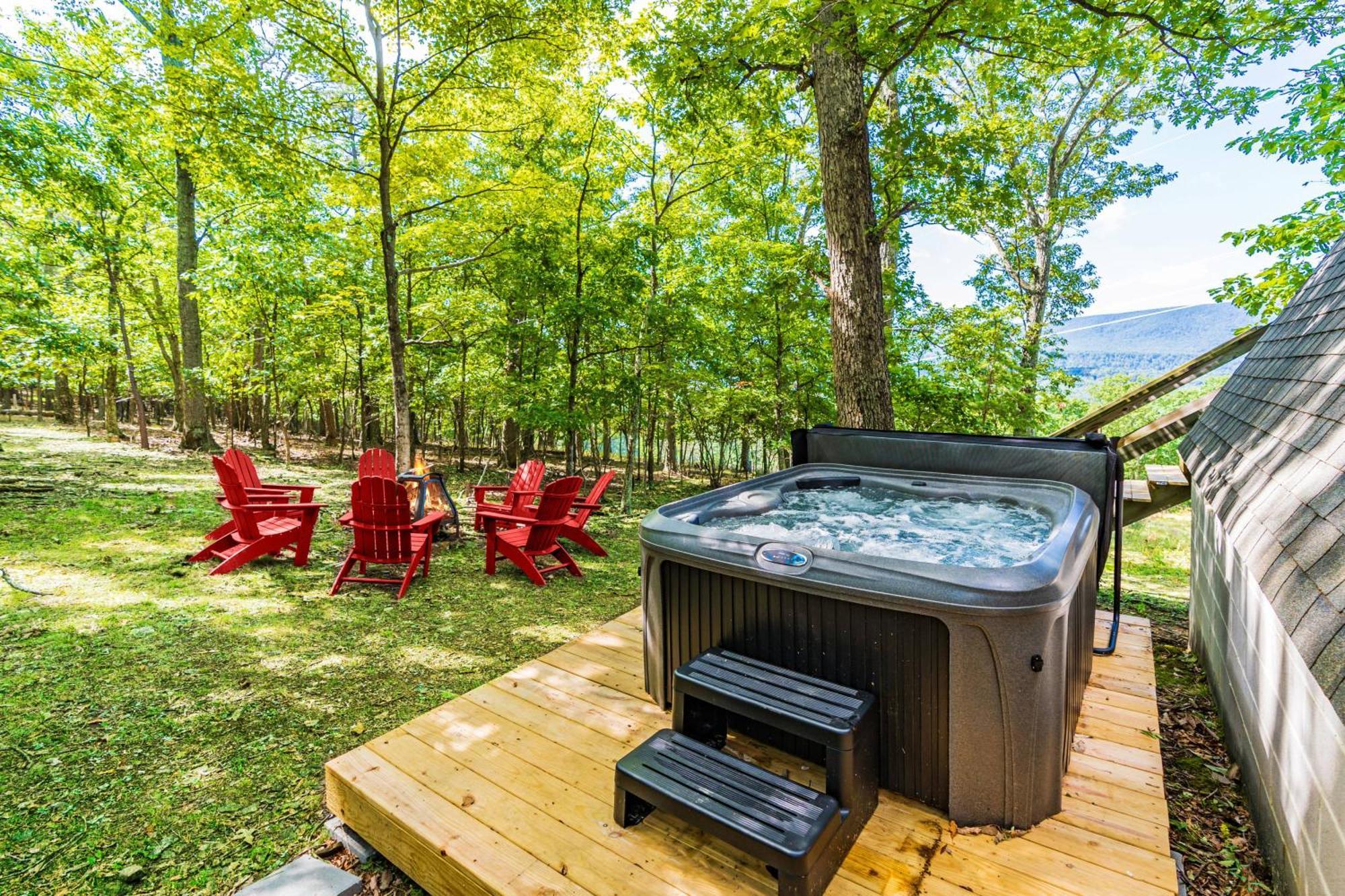 Great Views! A-Frame W Hot Tub, Grill & Fire Pit Villa Morton Grove ภายนอก รูปภาพ